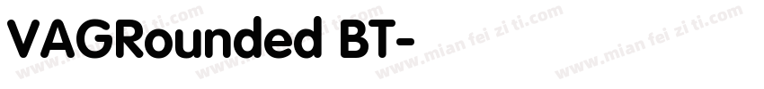 VAGRounded BT字体转换